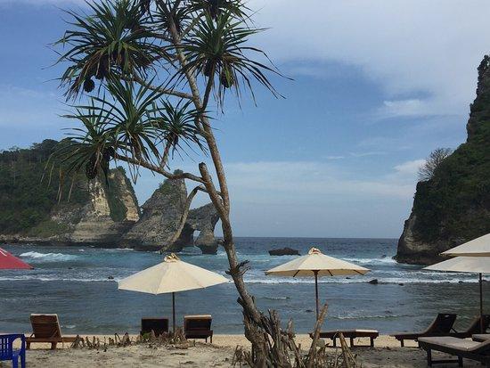 Tropical Cliff Atuh Beach